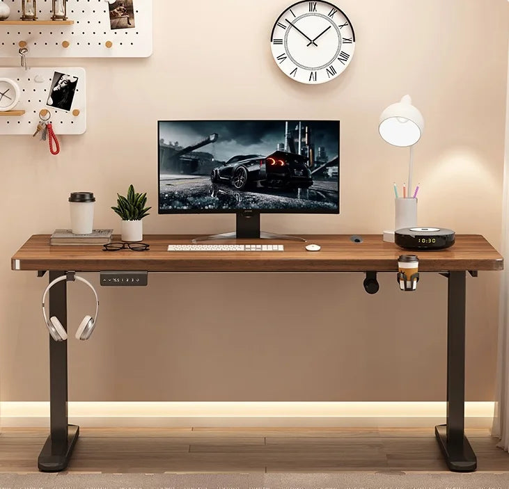 Ergonomic Modern Office Desk Smart Extendable Single Motor Sit-and-Stand Adjustment Computer Friendly Furniture | Kimlud...