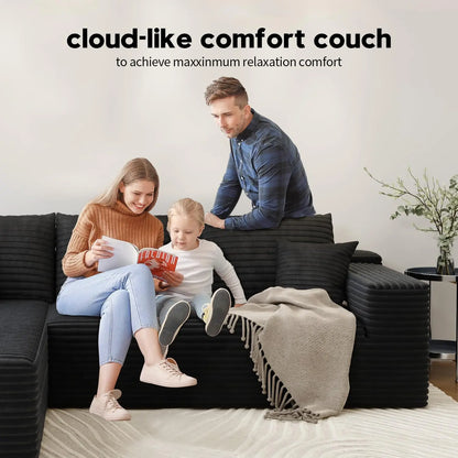 China Supplier 107 Inch Modular Cloud Sofa Sectional L Shape Modern Furniture Export | Kimlud Luxury Table
