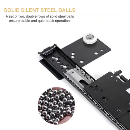Heavy Duty Cold Rolled Steel Kitchen Cabinet Pocket Door Ball Bearing Slides System Accessories Sliding Folding for...