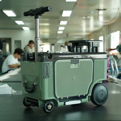 FENGJIU Electric Luggage with Strong Carrying Capacity for Adults to Ride on Smart Luggage with Extendable Pull Rod |...