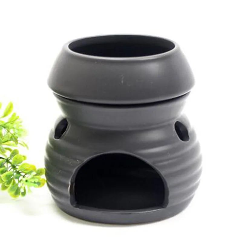 Ceramic Aromatherapy Burner Essential Oil Lamp Hotel Beauty Salon Home Indoor Candle Aroma Furnace Household Decor