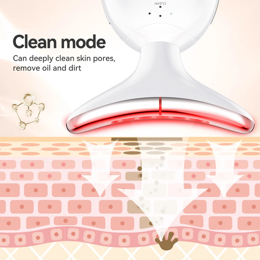 Electric Face Massager Tool Portable Face Lift Device Neck Massager for Double Chin Reducer