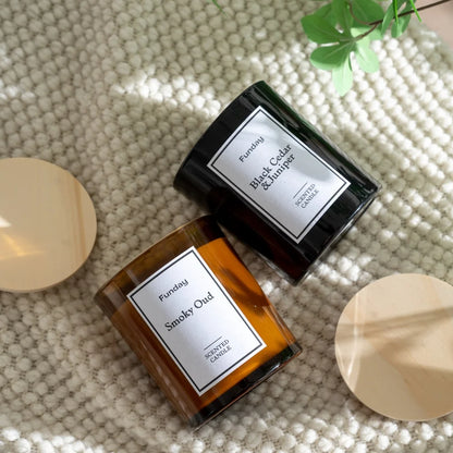 Eco-Friendly Natural Soy Wax Luxury Pillar Candles Lavender Vanilla Fragrance Aromatherapy Home Decor Holiday Bars Diwali