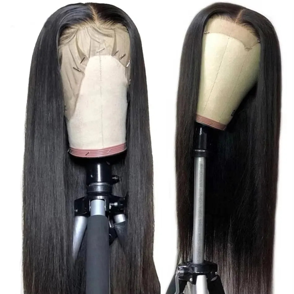 Wholesale 13x4 Deep Wave Lace Front Wigs Human Hair 200% Density Curly Frontal Wigs for Black Women Natural Color 30...