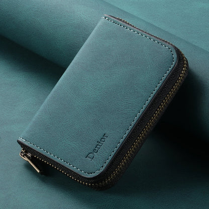 Denior | RFID-Blocking Zipper Wallet with Multiple Card Slots | Faux Leather | Strong Magnetic ID Credit Card Holder Money Bag