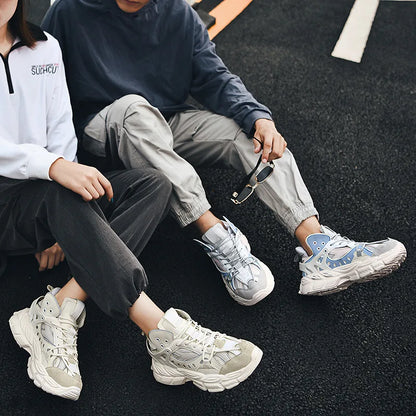 Shoes For Women Men's Sneakers 2025 Spring Fashion Street Style High Cushioning Trainers Male Running Sport Gym Tenis Footwear - Kimlud
