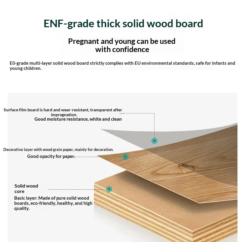 Handmade Solid Wood Oak Contemporary Modern Eco-Friendly Durable Freestanding Convertible Large Capacity Home Furniture Storage
