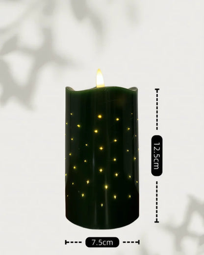 Fiber Optic LED Candle with Flashing Light - Perfect for Festivals & Daily Home Matching