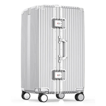 Super Large Carry on Luggage Aluminum Frame Rolling Suitcase PC Hard Sided Luggage With Spinner Wheels for Travel