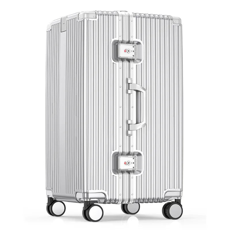 Super Large Carry on Luggage Aluminum Frame Rolling Suitcase PC Hard Sided Luggage With Spinner Wheels for Travel
