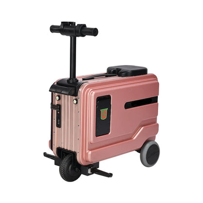 30L Electric Scooter Suitcasen Rideable with Build-in Seat Flexible Ambient Light Strip Storage Gift Ready | Kimlud...