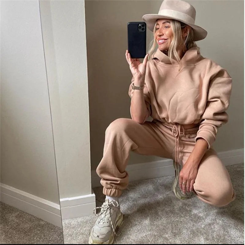 Womens 2 Piece Sets Sportswear 2021 New Zipper Tracksuit Women Tracksuit Two Piece Set Casual Sport Suit Lounge Wear...
