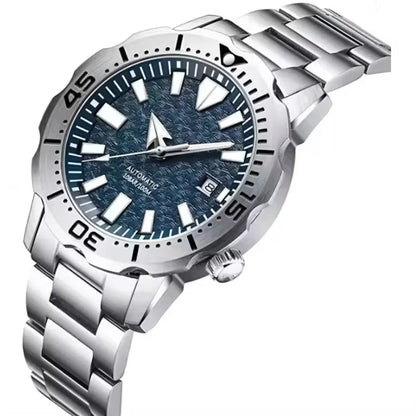 Free Sample Men's Stainless Steel Sport Calendar Water Resistant Business Watch Crystal Custom Welcome