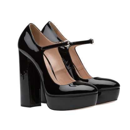 【Measure Your Feet Length Before Order】Luxury Women High Heel Platform Pumps Mary Janes Evening Dress Plus Size Shoe 10-CHC-11