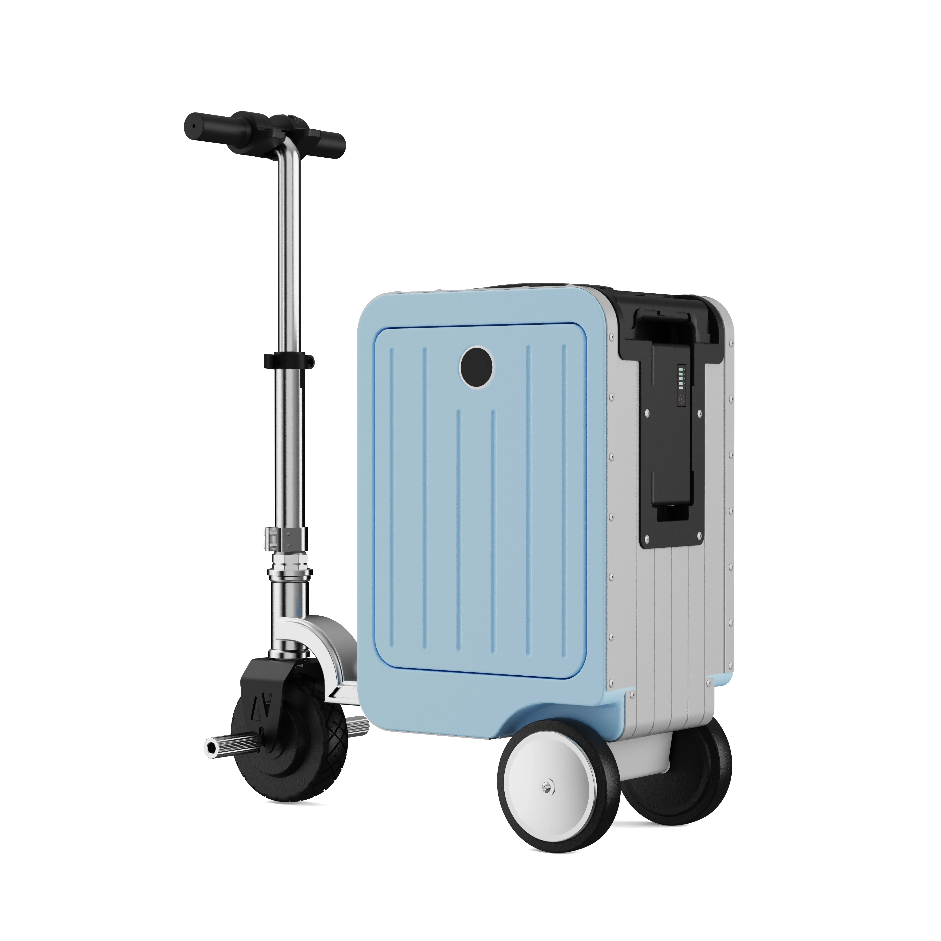 FENGJIU Adult and Children's Skateboard Luggage with Strong Load-bearing Capacity Rechargeable Electric Luggage...