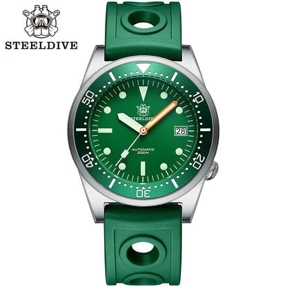 SD1979  New Arrival 2020 Upgraded Version Black Ceramic Bezel Stainless Steel Mens Dive Watch with Signed Crown