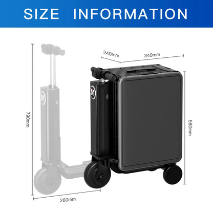 OBOX Aluminum Alloy Suitcase Rideable Smart Rolling Luggage Large Capacity in Stock Fast Delivery | Kimlud Outdoor...