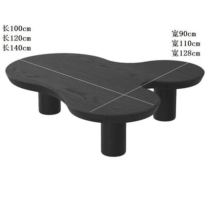 Middle Ancient Pine Solid Wood Coffee Table Nordic Retro Style Multi-function Silent Wind Design for Small Home...