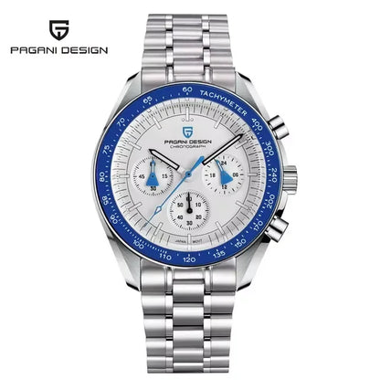 New Version PAGANI DESIGN 1701 Luxury Men Quartz Chronograph Wrist Watches VK63 Movement Stainless Steel Sport Waterproof Clock