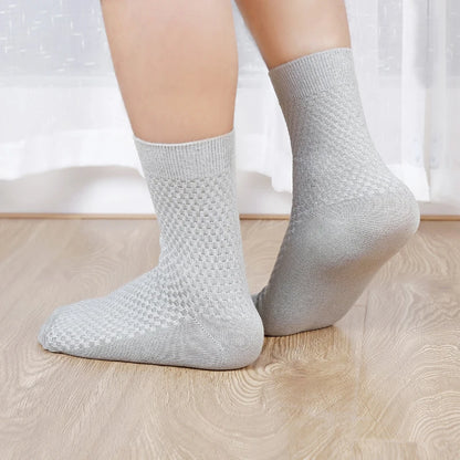 10 Pairs High Quality Bamboo Fiber Men's Socks Business Breathable Deodorant Compression Socks Men Long Big Size EUR...