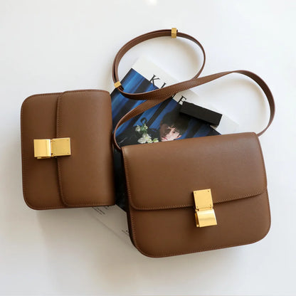 UBELLIN Large Women Handbag Bag Single Flap Lock Fashion Interior Compartment Solid Luxury Shoulder Bags Handbags 2024 - Kimlud