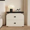 Modern Villa Italian-Designed Nightstand Wooden Bedroom Apartment Durable Storage Nightstand Furniture | Kimlud Luxury Bed