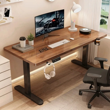 Ergonomic Modern Office Desk Smart Extendable Single Motor Sit-and-Stand Adjustment Computer Friendly Furniture | Kimlud...