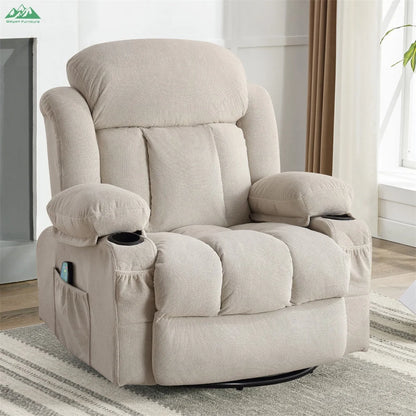 Wayon Modern Metal Frame Massage Heated Recliners with Remote Control and USB Charge Port for Home Furniture | Kimlud...