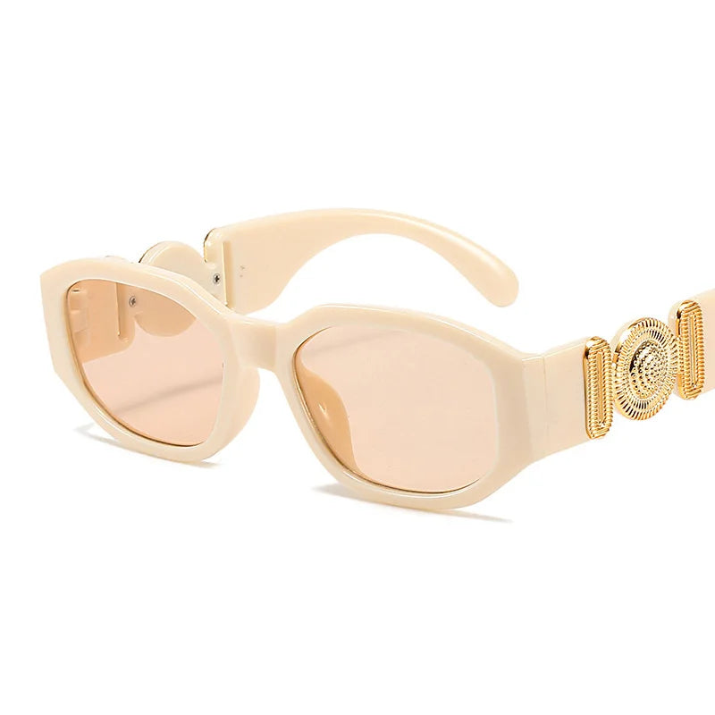 Vintage Polygon Sunglasses Woman Fashion Brand Small Frame Sun Glasses Female Personality Candy Colors Retro Designer Shades