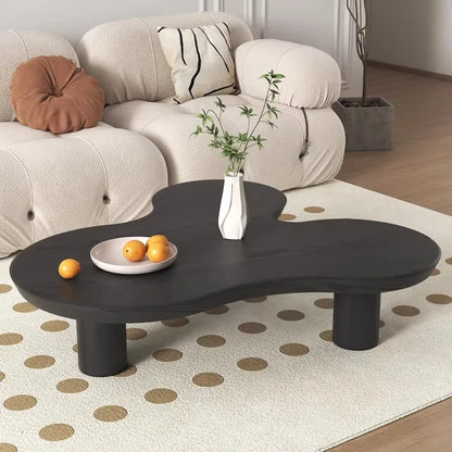 Middle Ancient Pine Solid Wood Coffee Table Nordic Retro Style Multi-function Silent Wind Design for Small Home...
