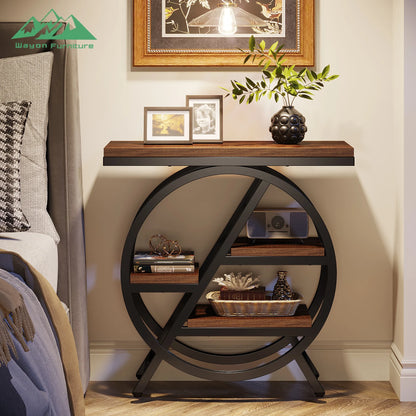 Wayon Modern Luxury Solid Wood Metal Console Table Living Room Entry Hallway Decorative Storage Apartment Furniture |...