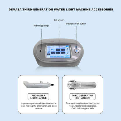 Newest Hydration Brightening Beauty Machine for Home Use Facial Care Equipment with Oxygen Jet Peel and Firming Dermabrasion