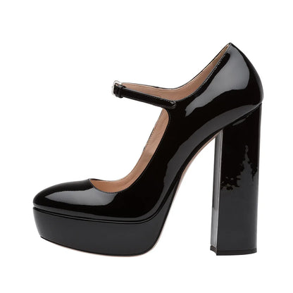 【Measure Your Feet Length Before Order】Luxury Women High Heel Platform Pumps Mary Janes Evening Dress Plus Size Shoe 10-CHC-11
