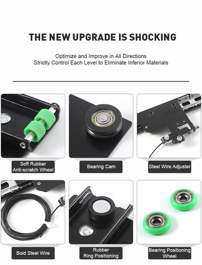 Heavy Duty Cold Rolled Steel Kitchen Cabinet Pocket Door Ball Bearing Slides System Accessories Sliding Folding for...