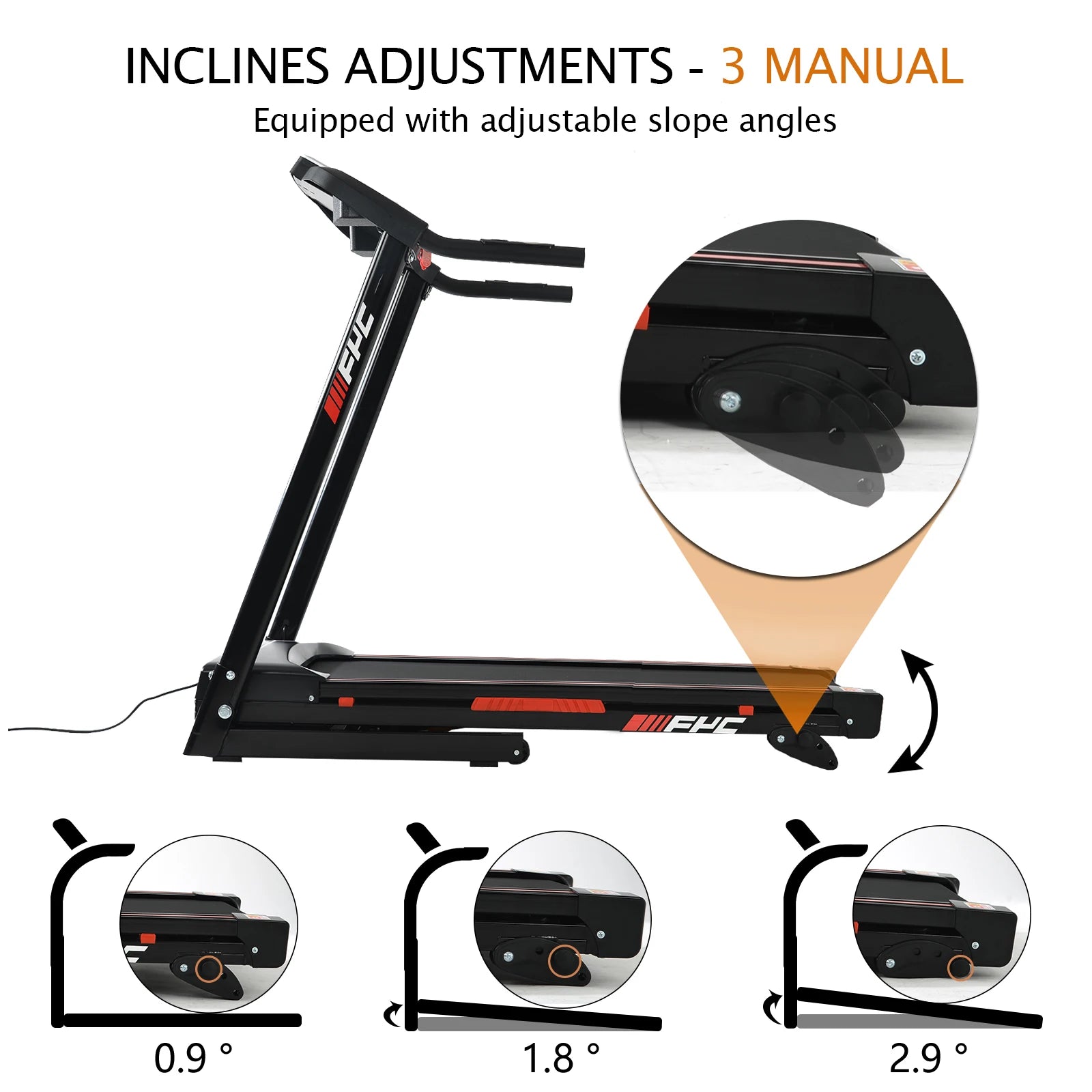 FactoryTreadmill ,2025Ready to Ship USA 17" Wide Foldable Running Machine, 3.5HP 300LBS Weight Capacity Portable Treadmill