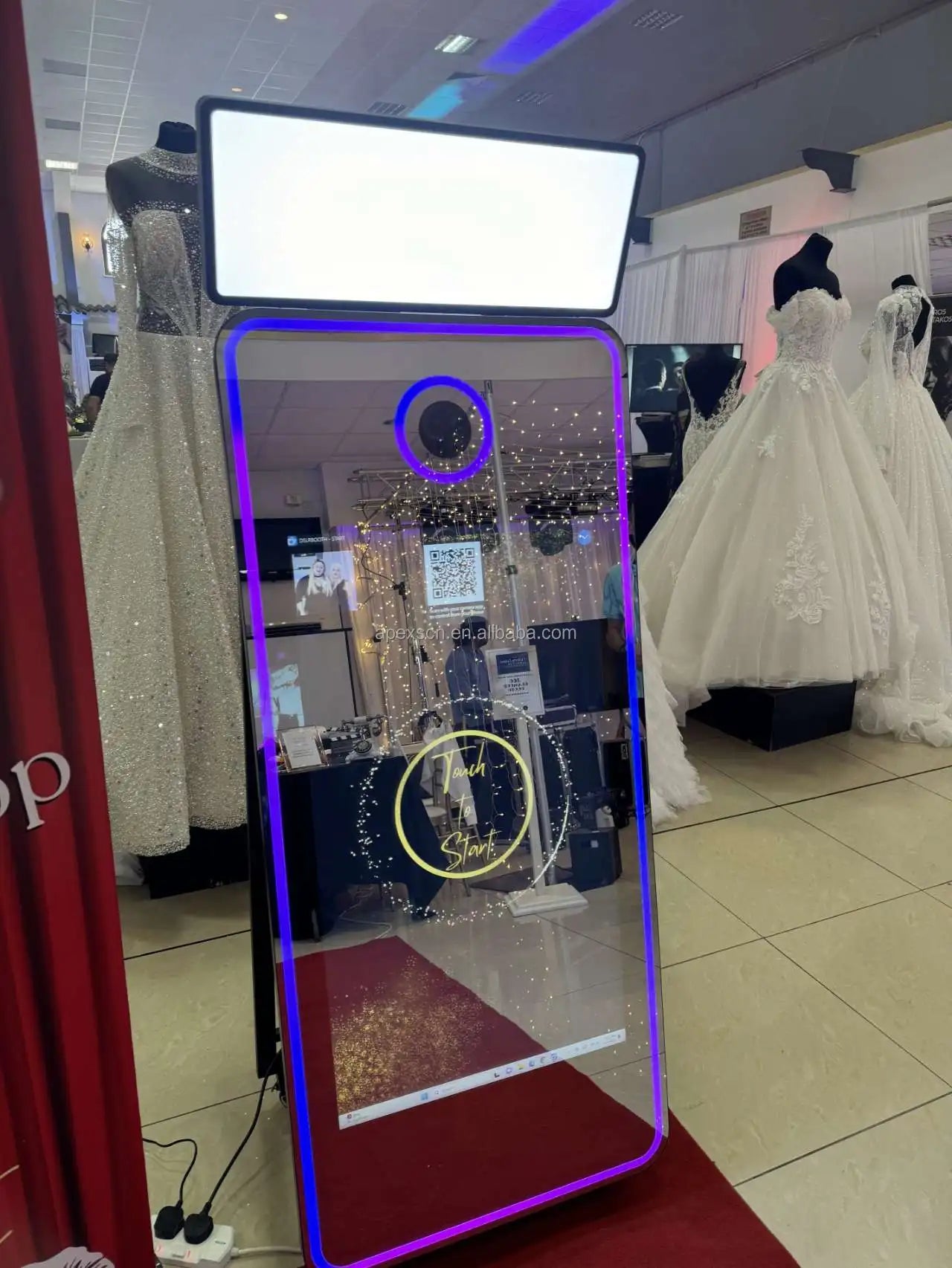 Interactive Magic Mirror Touch Screen Metal Selfie Photo Booth Machine for Parties or Weddings Compatible with Cameras |...