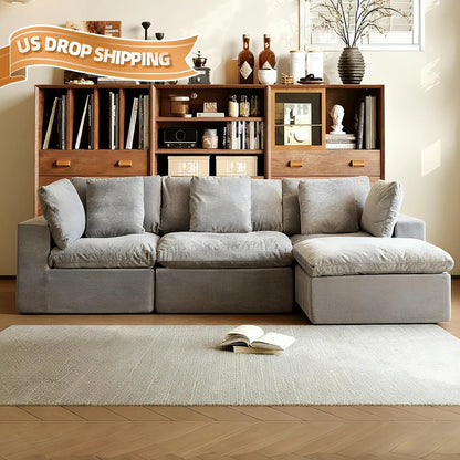 Modern Modular Luxury Furniture Compressed Sofas L Shaped Memory Foam Compressed Sofas Empty Sectional Canape Sponge...