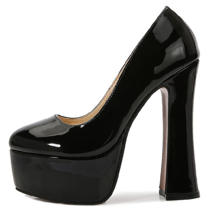Fashion High Heels Pumps Shoes Woman Platform Red Pink Black White Women's Heeled Party Office Wedding Dance Shoes Large Size 45