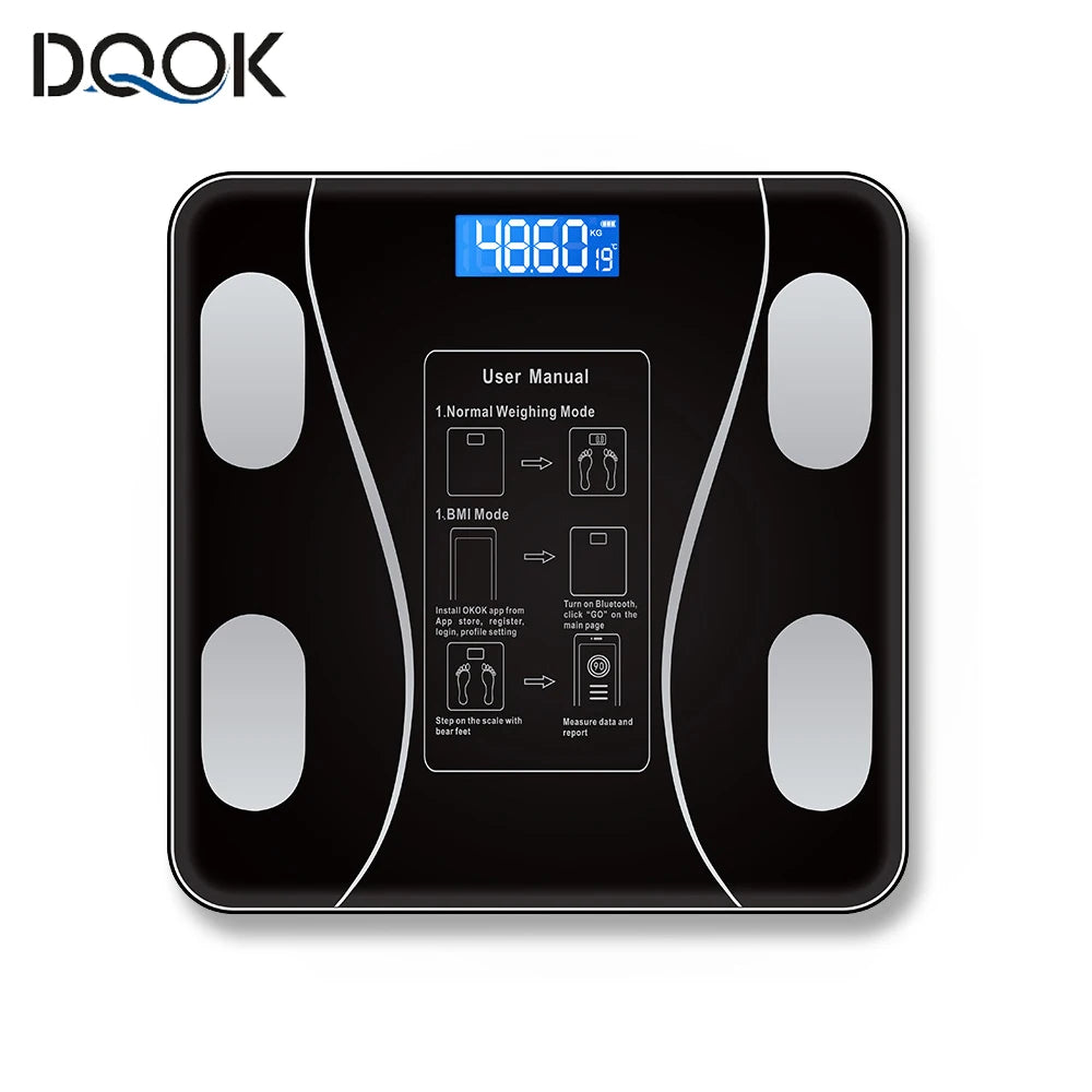 Body Fat Scale Smart Wireless Digital Bathroom Weight Scale Body Composition Analyzer With Smartphone App Bluetooth-compatible - Kimlud