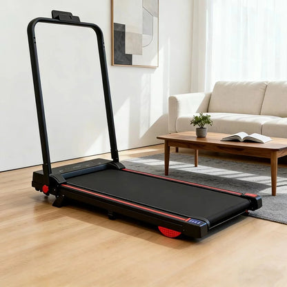 Best Selling Foldable Treadmill with Handle Bar Lightweight Folding Silent Treadmill 2 in 1 Portable Treadmills for Home...