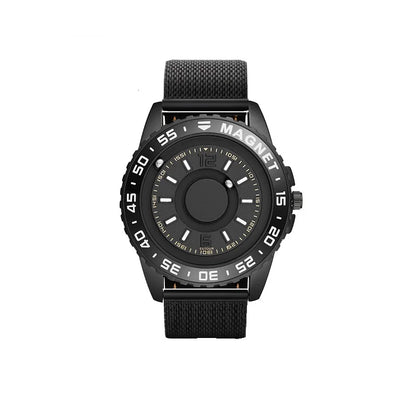 NEW EUTOUR Watch Men Innovative Magnet Ball Show Quartz Men Watch Genuine Leather Canvas Steel Strap Watches Relogio Masculino