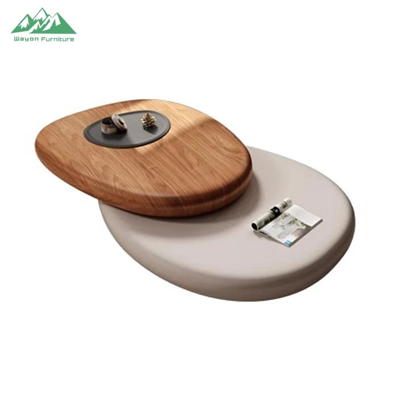 Wayon Modern Wabi Sabi Style Living Room Furniture Irregular Shape Nesting Coffee Table Set | Kimlud Office Premium Desk