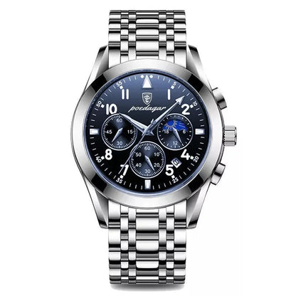 POEDAGAR 816 Men Watches New Reloj Fashion Waterproof Luminous Luxury Men's Clock Relogio Masculino Quartz Wristwatches for Gift