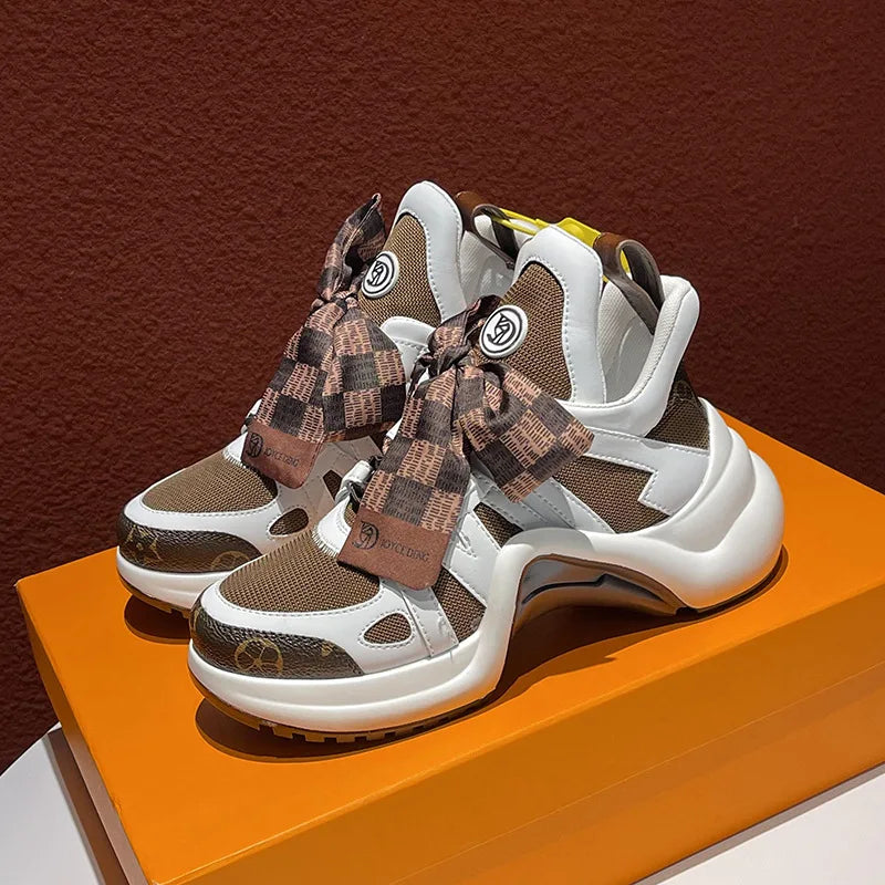 2 024 Hot Selling Womens Shoes Sneakers High Quality Arch Support Lady Chunky Shoes Designer Sneakers - Kimlud