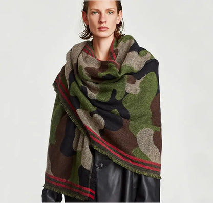 New Fashion Cashmere Women Leopard Scarf Winter Warm Shawls And Wraps Bandana Pashmina Long Tassel Female Foulard Thick...