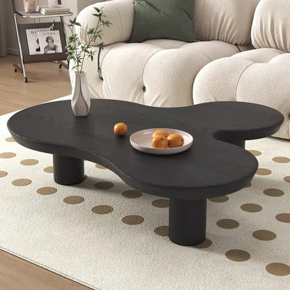 Middle Ancient Pine Solid Wood Coffee Table Nordic Retro Style Multi-function Silent Wind Design for Small Home...