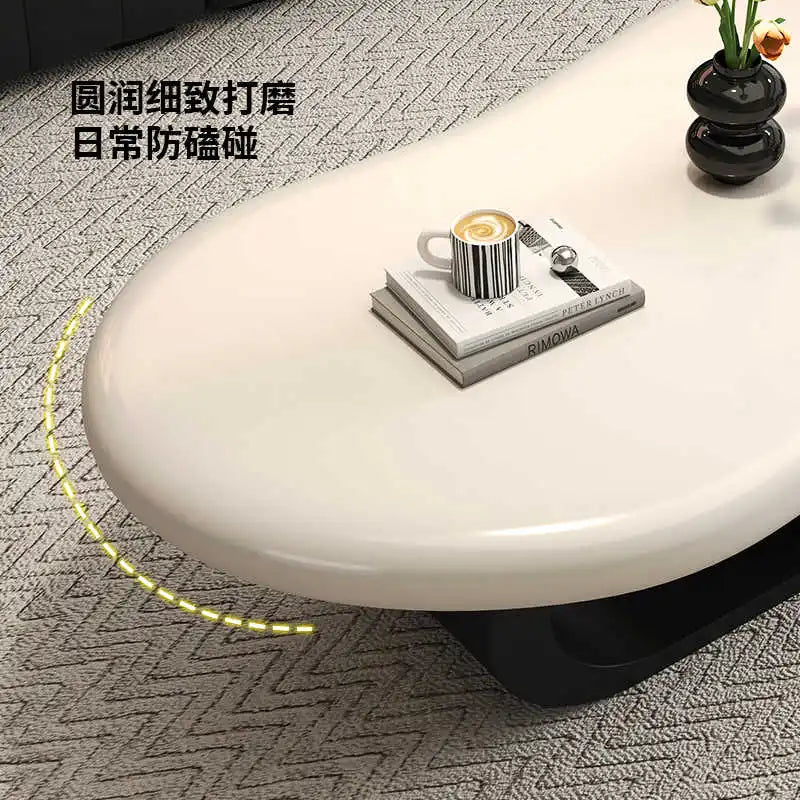High-End Designer Cloud Coffee Table Set for Living Rooms Durable Small Wooden Panel Wholesale Living Room Furniture
