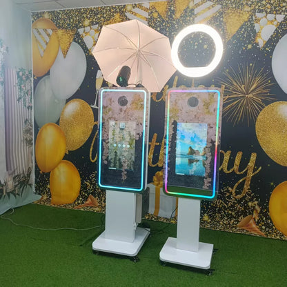 Free Software 21.5Inch Dslr Booth Magic Mirror Booth for Camera With Flash Light Umbrella Wedding Rental Photo Booth |...