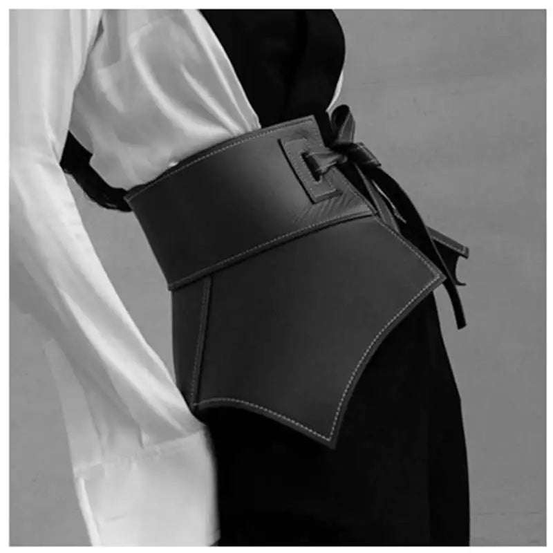 Women's Runway Fashion PU Leather Cummerbunds Female Dress Corsets Waistband Belts Decoration Wide Belt TB1815 | Kimlud...