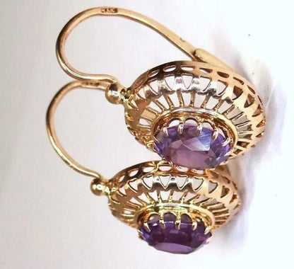 Trendy Hollow Design Inlaid Cubic Zirconia Ear Clip for Women Delicate Ethnic Style Round Women's No Piercing Earrings Jewelry